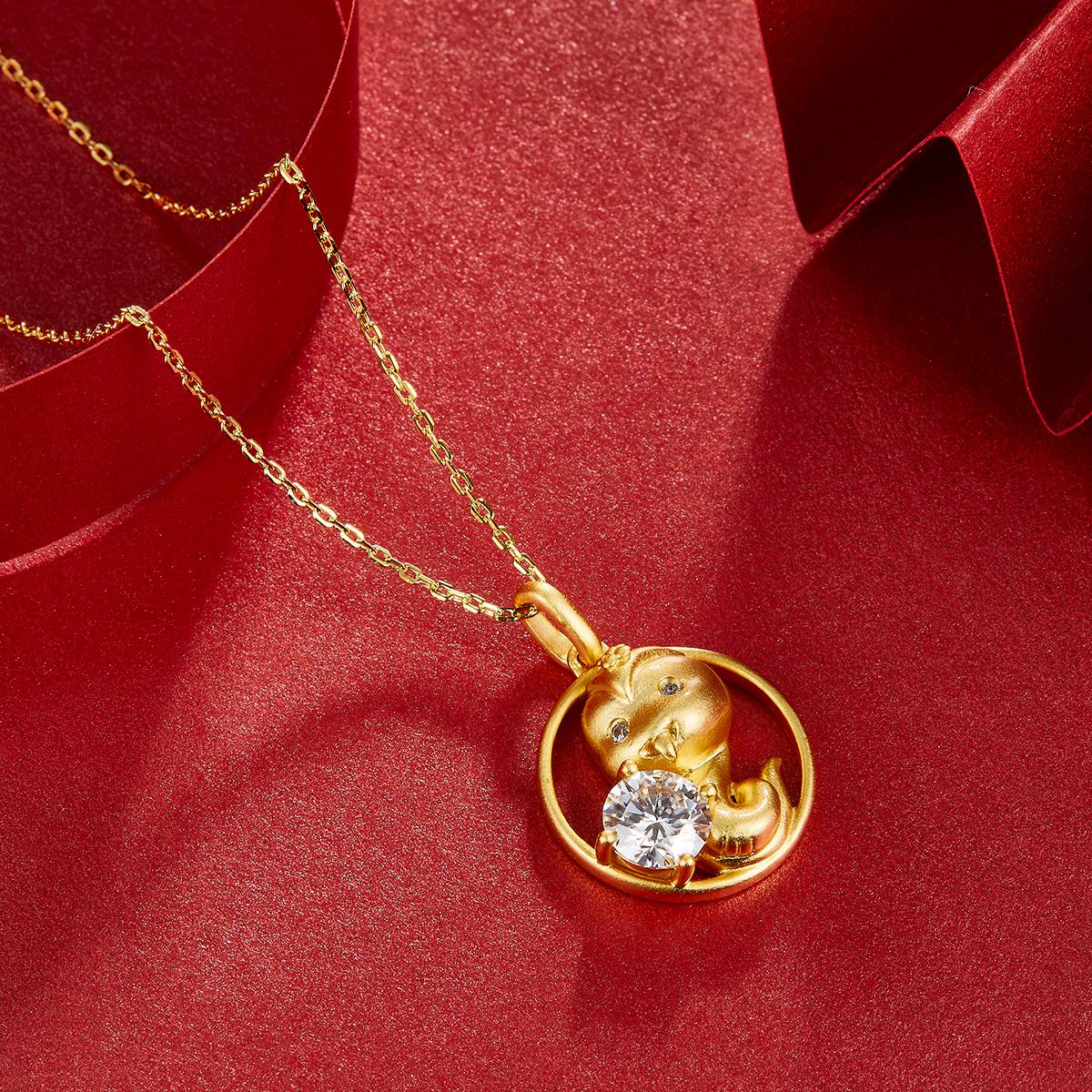 Zodiac Snake Moissanite Necklace 1.0 Carat